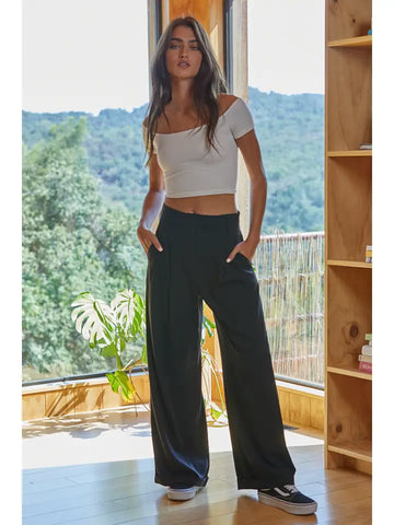 By Together Leonie Knit Pant in Mocha
