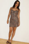 Cherry Leopard Mesh Mini Dress