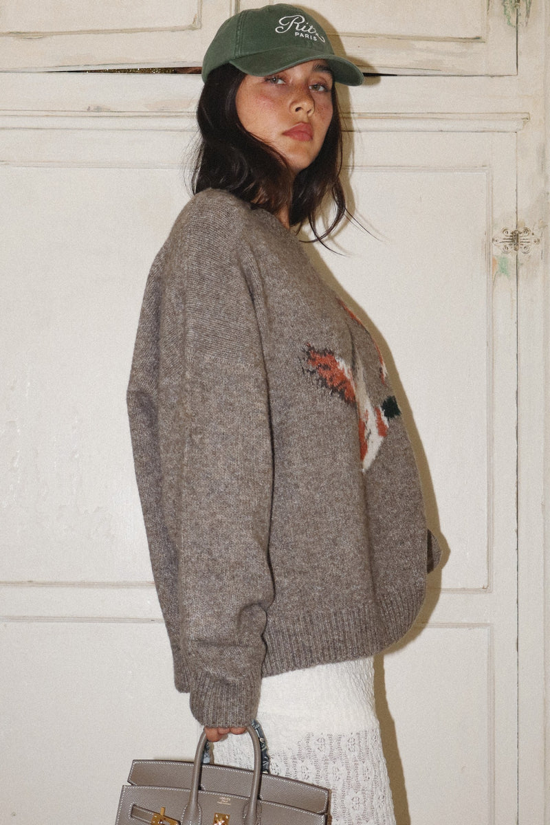 Flying Duck Sweater in Mocha
