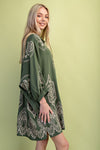 Hannah Half Button Shirt Dress