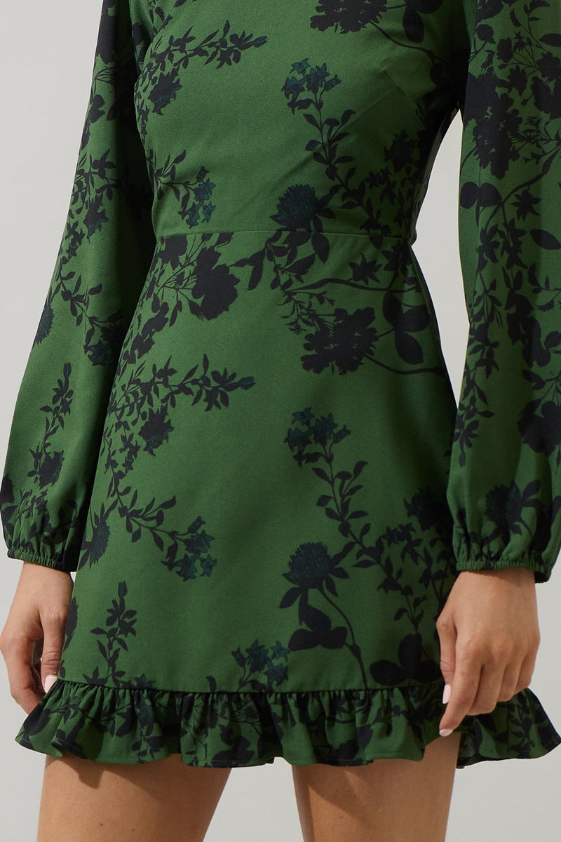 Tindrie Floral Ruffle Flounce Mini Dress by Sugarlips