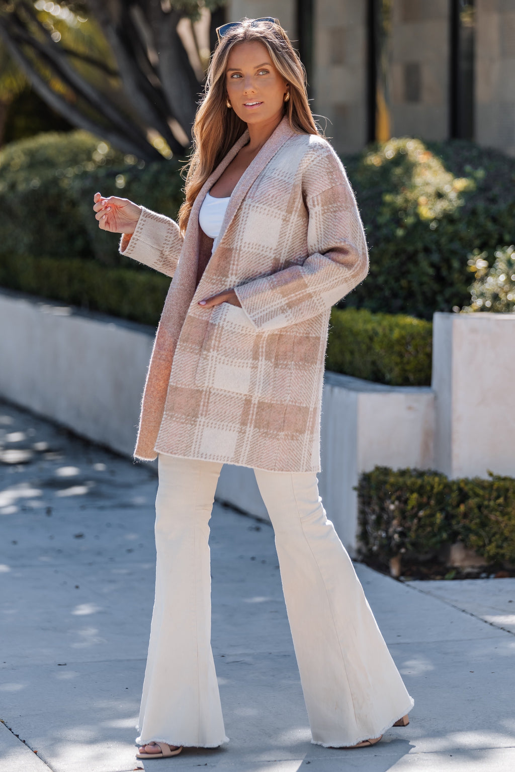 Aspen Mornings Plaid Coat With Pockets