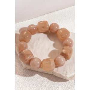 Color-Block Cube Stretch Bracelets