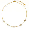 Burnisse 18K Gold Non-Tarnish Dainty Chain Necklace