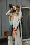 Winter Color Block Faux Mohair Scarf