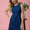 Peggy Sleeveless Denim Mini Dress