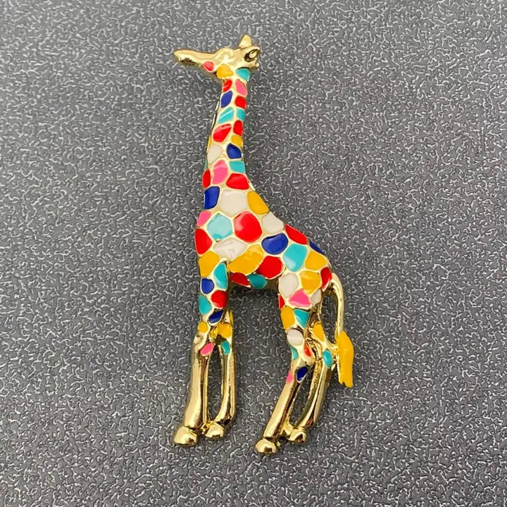 Enamel Brooches in Various Styles