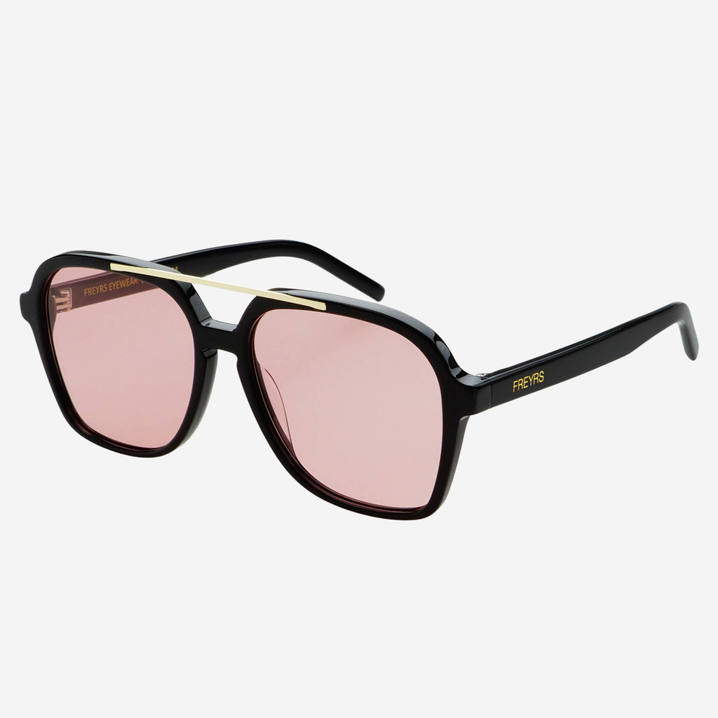 Freyrs Eyewear Spencer Unisex Aviator Sunglasses in Rose