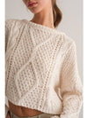 Cora Loose Fit Cable Knit Sweater
