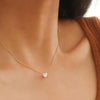 Bonnie 18K Non-Tarnish Petite Heart CZ Gold Necklace