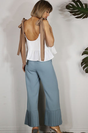 Glenda Pleated Bottom Pants