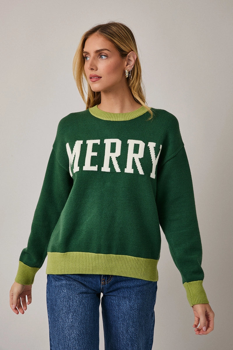 Merry Sweater in Green