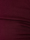 Courtney V-Neck Front Hook & Eye Top in Maroon