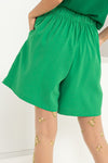 Dee High Waist Bermuda Shorts in Green