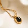 Dax 18K Gold Non-Tarnish Natural Stone Necklaces