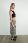 Marla Leopard Print Cotton Pull on Pant by Aaron & Amber