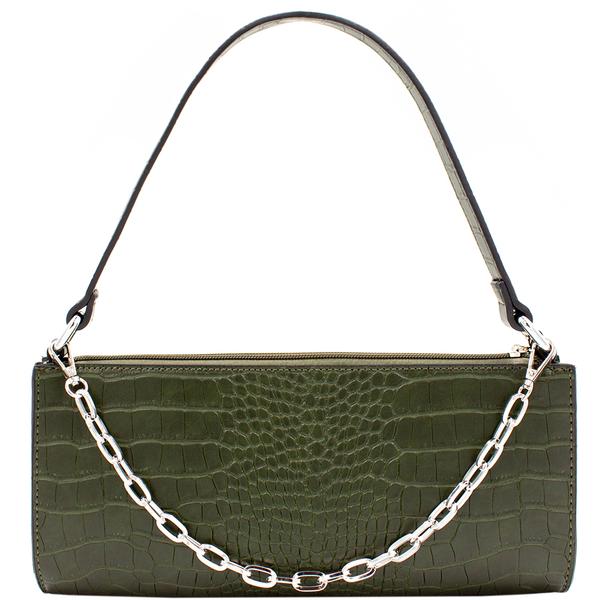 Lauren Olive Green Satchel