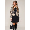 Nina Leopard Ribbon Detail Cardigan