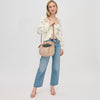 Paloma Knot Straw Crossbody in Tan by Urban Expressions