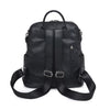 Galloway Vegan Leather Black Backpack by Urban Expressions