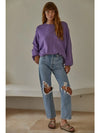 Valley Vacation Sweater in Dark Lavender with By Together