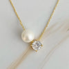 Circle Pendant Necklace in Gold or Silver