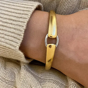 Freddy 18K Non-Tarnish Modern Hoop Bangle