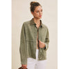 Meg Timeless With A Twist Mineral Washed Cotton Twill Jacket