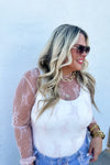 Roxy Lace Top in Blush by Blakeley Designs