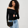 Alise Woven Crossbody in Black by Urban Expressions