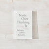 You're Overthinking It Book