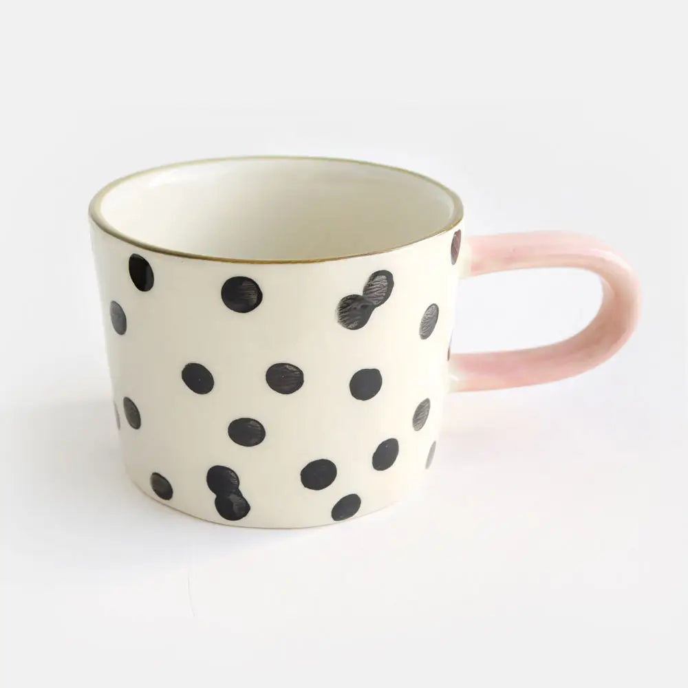 Mono Small Spot Ceramic Mug by Caroline Gardner