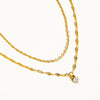 Cerise 18K Stone Stacked Necklace