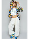 Jenna Crochet Weave Open Front Cardigan by POL
