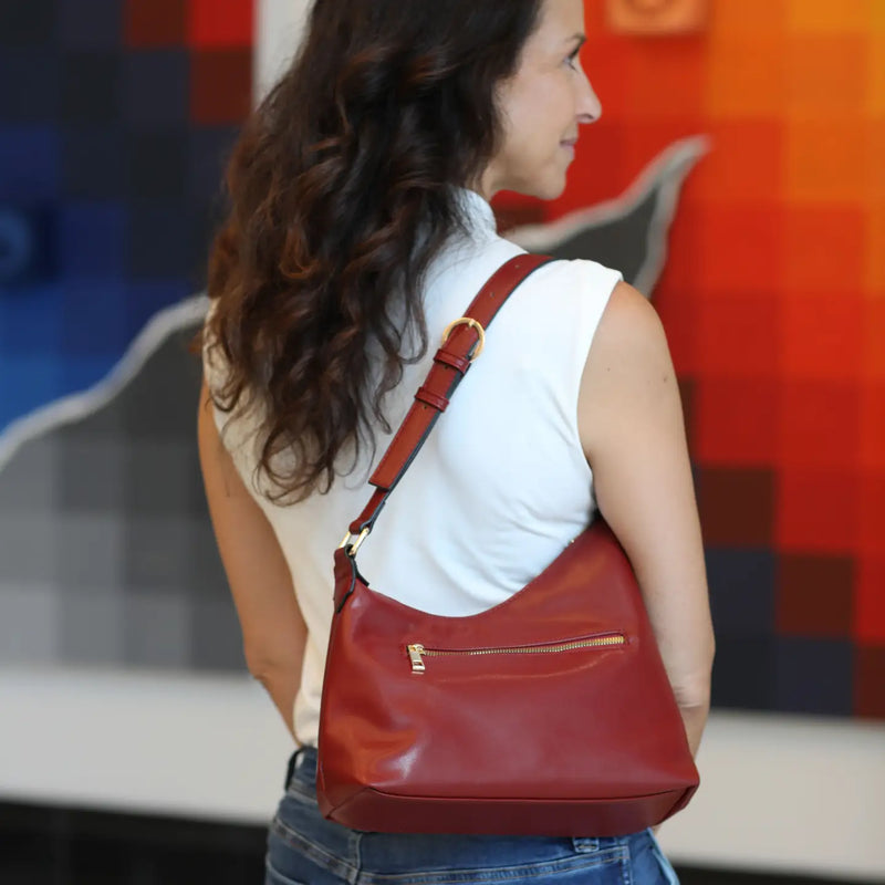 Fiamma Hobo Bag in Red