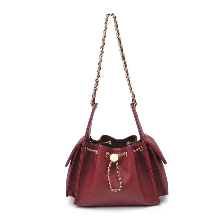 Willow Hobo Bag in Burgundy by Urban Expressions