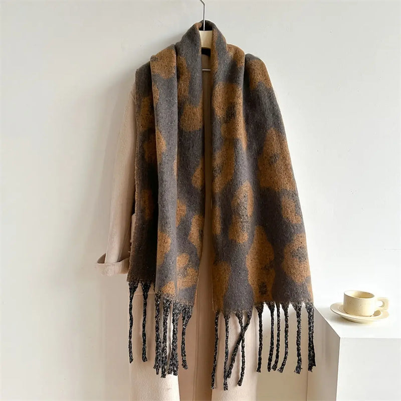 Winter Scarf in Various Color Floral Prints