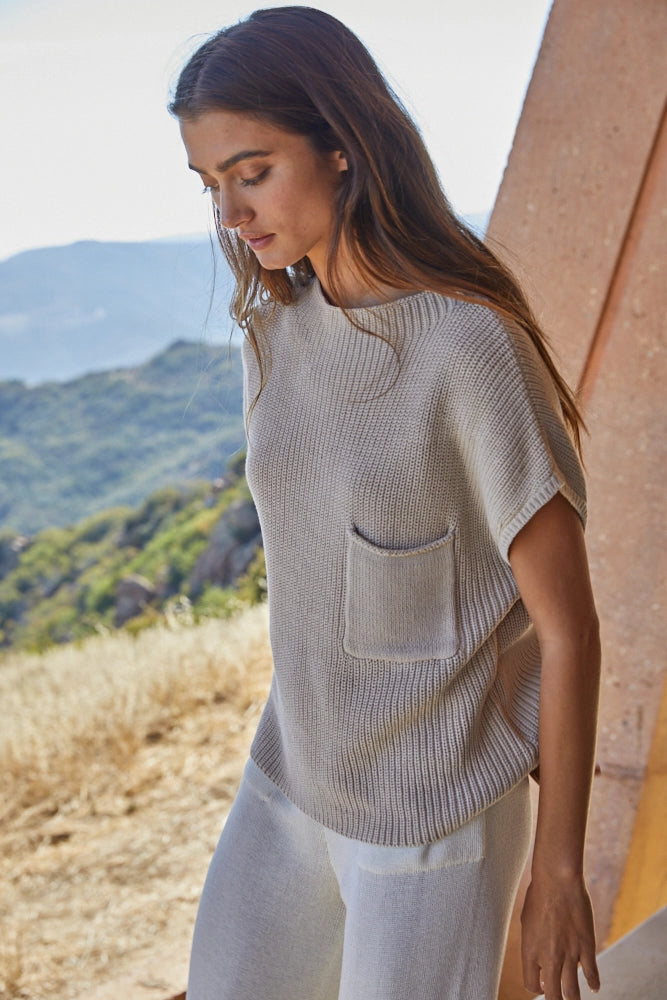 By Together's All Day Long Sweater Top in Natural