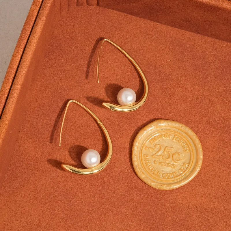 Tallis 18K Gold Classic Pearl Drop Earring