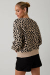 Mandy Front Tie Detail Animal Print Cardigan