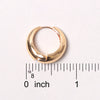 14k Gold Dipped Hoop Earring in Gold or White Gold