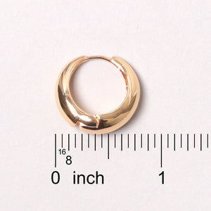 14k Gold Dipped Hoop Earring in Gold or White Gold