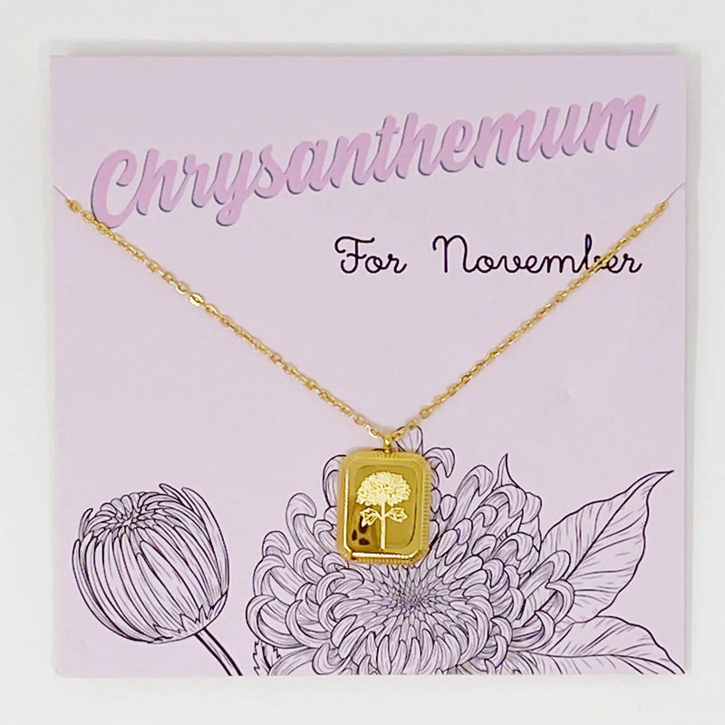 Blooming Floral Birth Month Necklaces