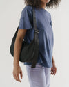 Medium Nylon Crescent Bag in Black by Baggu
