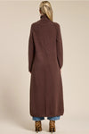 Caroline Turtleneck Sweater Dress in Chocolate Brown