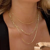 Tiny Strawberry Pendant Necklace in Gold