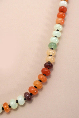 Natural Agate Beaded Necklaces
