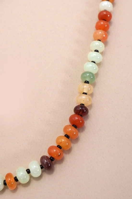 Natural Agate Beaded Necklaces