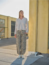 Marla Leopard Print Cotton Pull on Pant by Aaron & Amber