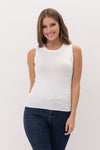 By Together Sawyer Sleeveless Sweater In Off White